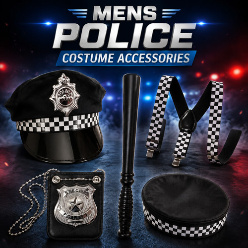 Halloween mens police costume - halloween,