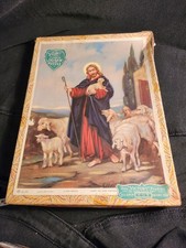 Vintage Victory Wooden Jigsaw Puzzle Christ The Good Shepherd Le Bon Pasteur 018
