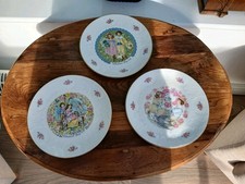 3 x Valentines day plate 1976/77/78  royal doulton 21cm  good cond