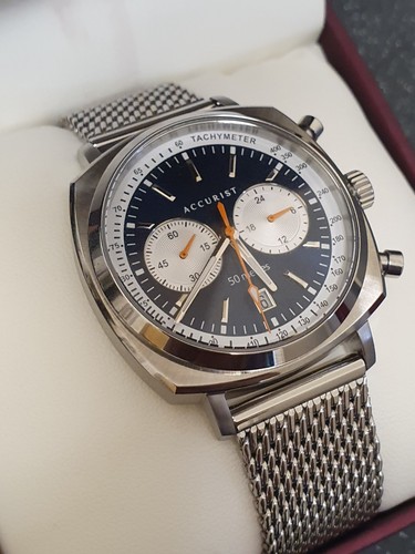 Accurist retro racer mens