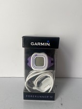 Garmin Forerunner 10 GPS Purple Running Watch, charger in Box