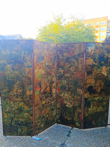 Antique fold scrap - scrap, screen