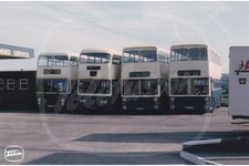 Bus Photo - Coastal Continental Barry line-up inc. ROK425M ex West Midlands PTE