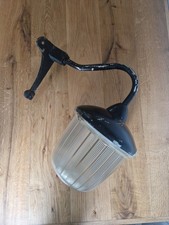 VINTAGE COUGHTRIE GLASGOW  SWAN NECK OUTSIDE CORNER LAMP / LIGHT