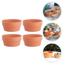Pcs shallow flower pots - 4,