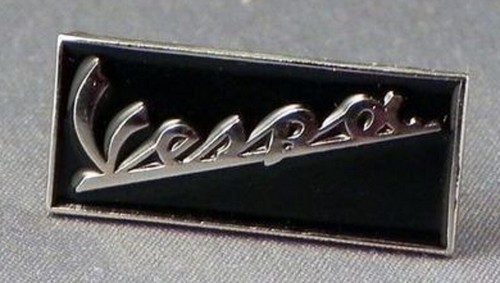 Vespa pin badge black - pin, and