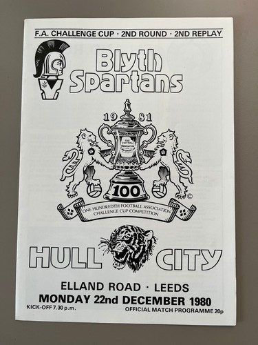 1981 blyth spartans hull - vs,