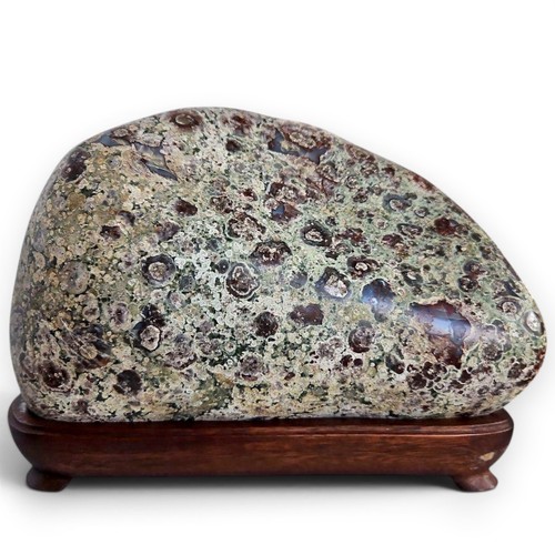 Suiseki flower stone viewing - flower,
