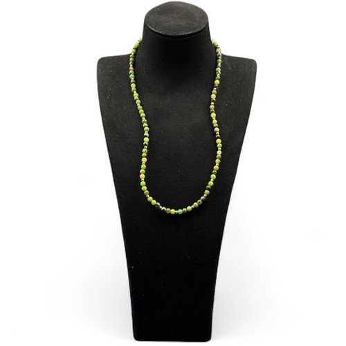 Green peridot necklace - 17",