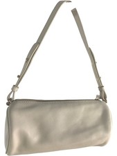 TABITHA SIMMONS Women's Leather Cylinder Bag Beige Adjustable Strap