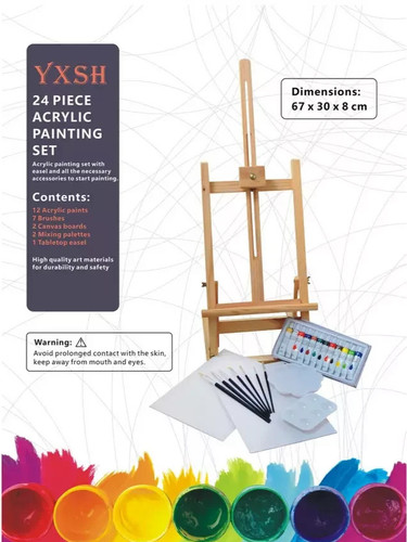 Acrylic painting box - &, easel
