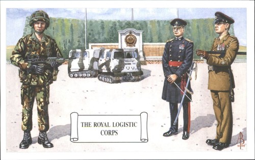 Royal logistic corps postcard - logistic,