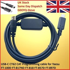 USB-C CT62 CAT Programming cable for Yaesu FT-100D FT-817ND FT-818 FT-857 FT-897