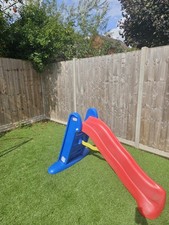 Little Tikes Easy Store folding Slide - Blue Red Childrens Kids Garden