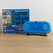 Sony PlayStation PS Vita 2000 Slim Blue / Black Super Value Pack Japan Import