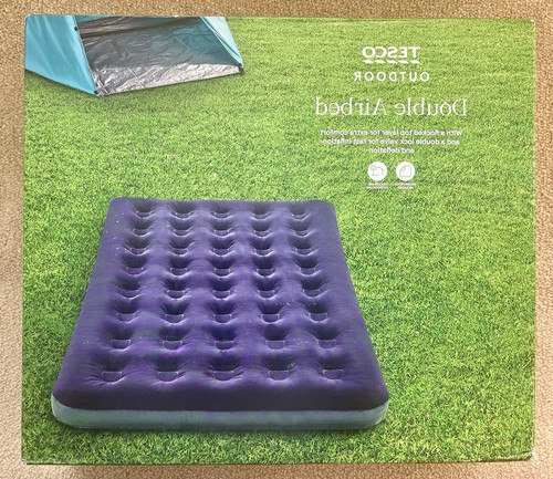 Tesco double airbed flocked - tesco,