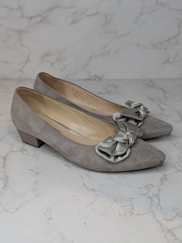 Gabor grey suede court - grey,
