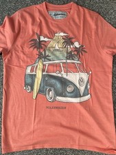Volkswagen Camper Van T-Shirt Official Licensed Product Size Medium Orange