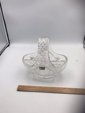 Vintage Lead Crystal Basket