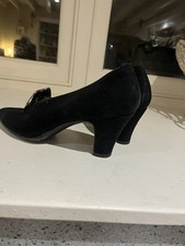 True Vintage 1940s Black Suede
