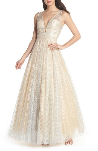 Mac duggal nude silver - mac,