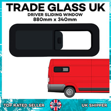 Fiat Ducato Camper Driver Side  Universal Tinted Sliding Window 880mm x 340mm