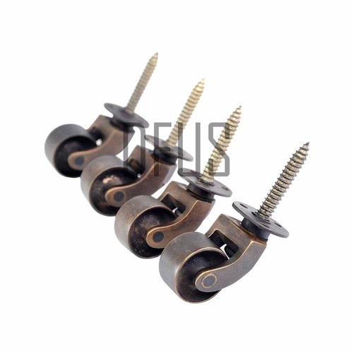 32mm solid brass castor - 1¼",
