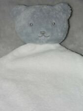 Marks and Spencer bear comforter soft toy white blankie M&S grey teddy