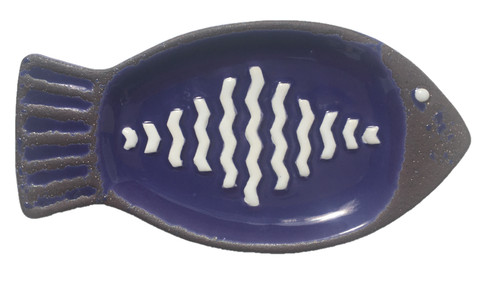 Ceramic fish soap dish - ceramic,