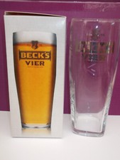 Becks Vier lager pint glass