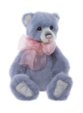 Charlie Bears Whist Plumo Teddy Bear Super Soft Alpaca Fur with Pink Bow