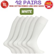 MENS COTTON RIBBED LONG HOSE