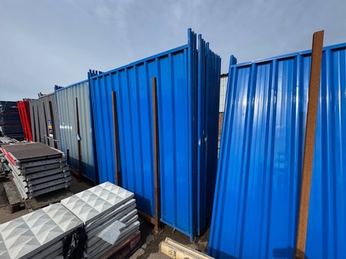 Used temporary steel hoarding - temporary,