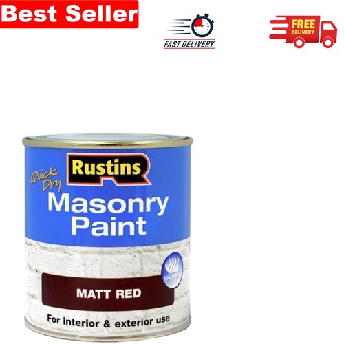 250ml matt red masonry paint - masonry,