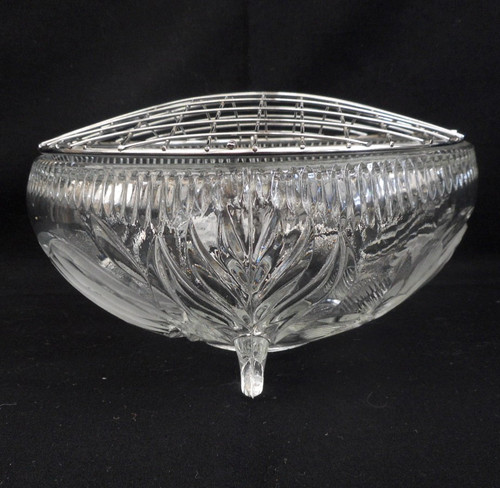 Large glass rose - bowl, &
