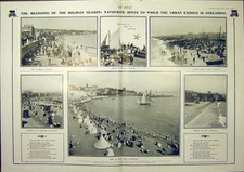 Original Old Antique Print
