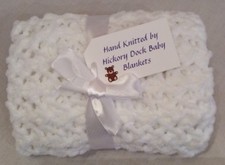 Hand Knitted White Supersoft