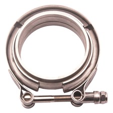 Stainless Steel 304 57mm 2.25" V Band Clamp Turbo Downpipe Female Male Flange