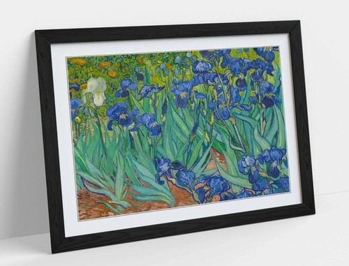 Van gogh irises art framed - van, -art