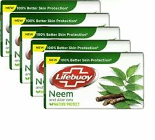 5X 100g LIFEBUOY NEEM AND ALOEVERA BATH SOAP BARS 