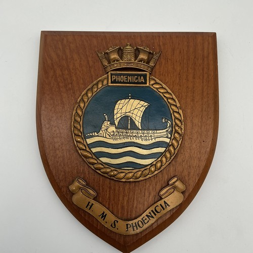 Oak wall plaque - wall, shield