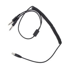 For Aircraft Headphone Headset Adapter Cable Aviation Cable Earphone Accessories
