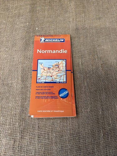Michelin normandie foldout map - michelin,