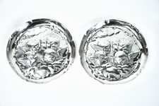 Antique Silver Pair of Dishes with Cherubs by William Comyns 1903 London