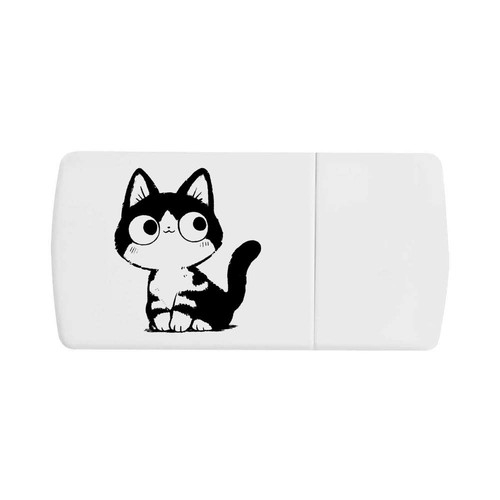 Cute cat sitting pill - 'cute, box