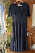 Vintage Laura Ashley Silk Navy