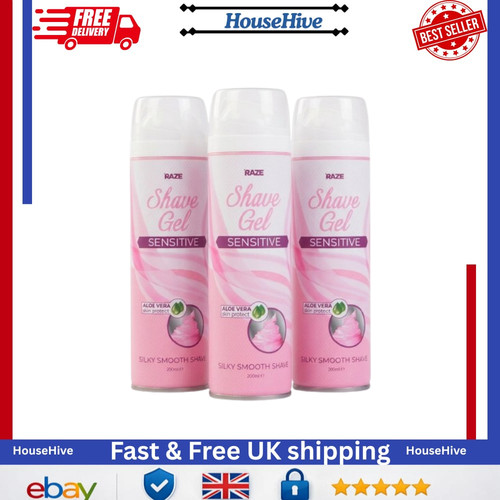 Womens shave gel - 3x, sensitive
