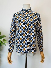 Vintage 70s Blue Brown Black