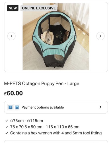 Pets octagon puppy pen - puppy,