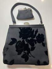 Vintage 1940s black - black, velvet